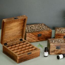 KDMD Mango Aromathrapy Box - Floral (holds 24+1) in Brown - thumbnail 3