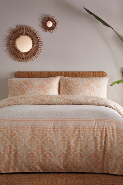Martex Medina Duvet Cover Set in Peach - Size: Super King - image 1