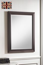 Yearn Mirrors Yearn Dark Chrome Wall Mirror 100.5x72.5cm in Metallics - Size: 100.5x72.5 cm