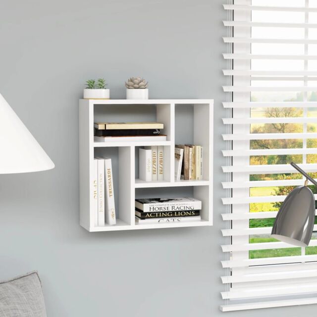Berkfield Home Wall Shelf White 45.1x16x45.1 cm Engineered Wood - image 1