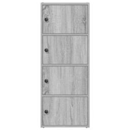 Berkfield Home Bookcase Grey Sonoma 40x24x102 cm Engineered Wood - Size: 40 x 24 x 102 cm - thumbnail 4