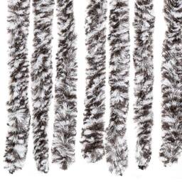 Berkfield Home Fly Curtain Brown & Beige 100x200 cm Chenille - thumbnail 6