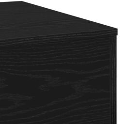 Berkfield Home Black Oak Coffee Table 55x55x31 cm Made from Engineered Wood - Size: 55 x 55 x 31 cm - thumbnail 8