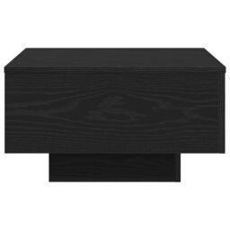 Berkfield Home Black Oak Coffee Table 55x55x31 cm Made from Engineered Wood - Size: 55 x 55 x 31 cm - thumbnail 6