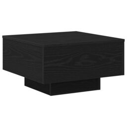 Berkfield Home Black Oak Coffee Table 55x55x31 cm Made from Engineered Wood - Size: 55 x 55 x 31 cm - thumbnail 2