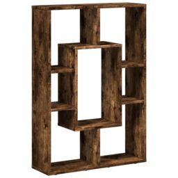 Berkfield Home Bookcase Smoked Oak 63x20x90 cm Engineered Wood in Brown - Size: 63 x 20 x 90 cm - thumbnail 2