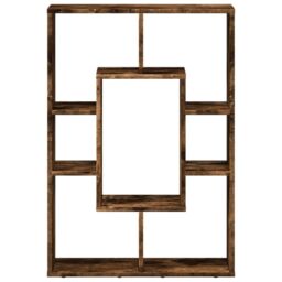 Berkfield Home Bookcase Smoked Oak 63x20x90 cm Engineered Wood in Brown - Size: 63 x 20 x 90 cm - thumbnail 5