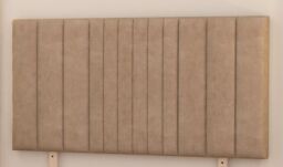 "Somnior Alexas 2 Drawers Divan Bed with 30"" Upholstered Headboard Plush Velvet in Beige - Size: Single" - thumbnail 4