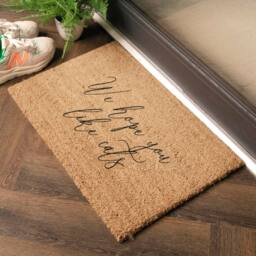Artsy Mats We Hope You Like Cats Coir Doormat (60 x 40cm) in Brown - Size: 40 cm x 60 cm - thumbnail 2