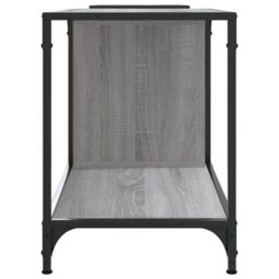 Berkfield Home TV Cabinet Grey Sonoma 203x37x50 cm Engineered Wood - Size: 203 x 37 x 50 cm - thumbnail 5