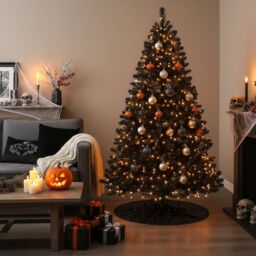 Shatchi Black Alaskan Pine Christmas Tree - Full & Bushy Artificial Tree - Size: 4ft - thumbnail 5