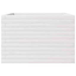 Berkfield Home Garden Planter White 70x70x45.5 cm Solid Wood Pine - thumbnail 6