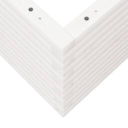 Berkfield Home Garden Planter White 70x70x45.5 cm Solid Wood Pine - thumbnail 8