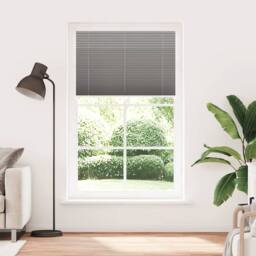 Berkfield Home Pleated Blind Anthracite 120x200 cm Fabric Width 119.4 cm Polyester in Dark Grey