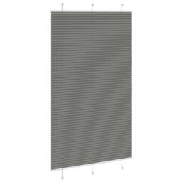 Berkfield Home Pleated Blind Anthracite 120x200 cm Fabric Width 119.4 cm Polyester in Dark Grey - thumbnail 4