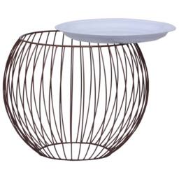 Berkfield Home Coffee Table Gold Ã˜ 41 cm - thumbnail 2