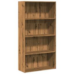 Berkfield Home Bookcase Artisian Oak 80x30x152 cm Engineered Wood in Brown - Size: 80 x 30 x 152 cm - thumbnail 2