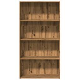 Berkfield Home Bookcase Artisian Oak 80x30x152 cm Engineered Wood in Brown - Size: 80 x 30 x 152 cm - thumbnail 4