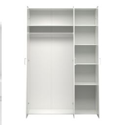 Furniture To Go Space Wardrobe 3 Doors 1750 in White - thumbnail 5