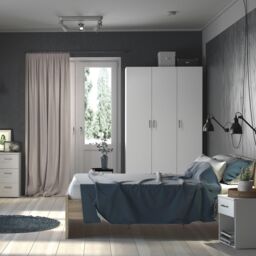 Furniture To Go Space Wardrobe 3 Doors 1750 in White - thumbnail 6