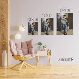 "Artery8 The Artists Father Reading Newspaper Cezanne Canvas Wall Art Print - Size: W18"" x H24""" - thumbnail 4