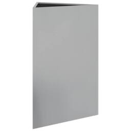 Berkfield Home Garden Planters 2 pcs Triangular 50x43x75 cm Galvanized Steel in Silver - Size: 50 x 43 x 75 cm - thumbnail 6