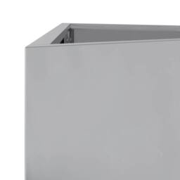 Berkfield Home Garden Planters 2 pcs Triangular 50x43x75 cm Galvanized Steel in Silver - Size: 50 x 43 x 75 cm - thumbnail 9