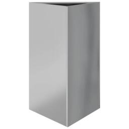 Berkfield Home Garden Planters 2 pcs Triangular 50x43x75 cm Galvanized Steel in Silver - Size: 50 x 43 x 75 cm - thumbnail 5