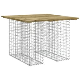 Berkfield Home Garden Bench Gabion Design 100x102x72 cm Impregnated Wood Pine in Brown - Size: 100 x 102 x 72 cm - thumbnail 2