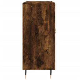 Berkfield Home Sideboard Smoked Oak 90x34x80 cm Engineered Wood in Brown - Size: 90 x 34 x 80 cm - thumbnail 7