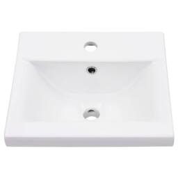 Berkfield Home Bathroom Washbasin Frame with Built-in Basin Black Iron - thumbnail 6