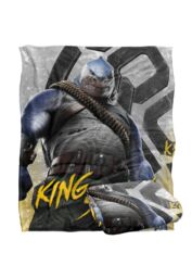Suicide Squad LOGOVISION :Kill The Justice League, 152x127 cm King Shark Silk Touch Blanket in White - thumbnail 2