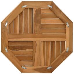 Berkfield Home Table Top 60x60x2.5 cm Octagonal Solid Wood Teak in Brown - thumbnail 5