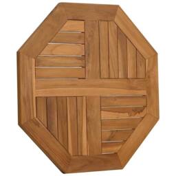 Berkfield Home Table Top 60x60x2.5 cm Octagonal Solid Wood Teak in Brown - thumbnail 1