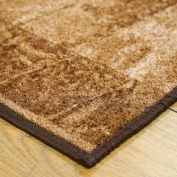 runrug Hallway Carpet Runner Rug - Soft & Comfy, Non-Slip, 8mm - 'Sardis' in Dark Brown - Size: 100 cm x 210 cm - thumbnail 2