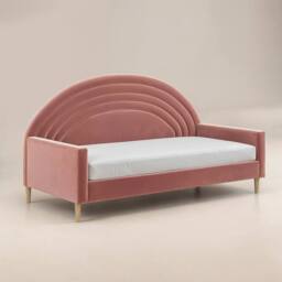 Flair Noa Rainbow Fabric Day Bed in Pink - Size: Single - thumbnail 4