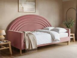 Flair Noa Rainbow Fabric Day Bed in Pink - Size: Single - thumbnail 2