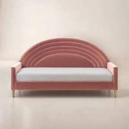 Flair Noa Rainbow Fabric Day Bed in Pink - Size: Single - thumbnail 3