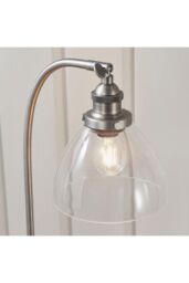 Netlighting Hansen Task Table Lamp Brushed Silver Paint Clear Glass - thumbnail 6