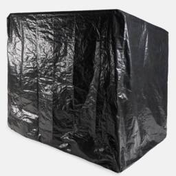 OHS Garden Swing Bench Cover Outdoor Plastic with Drawstring Heavy Duty in Black - thumbnail 2