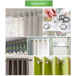 Nordara 10m Curtain Heading Tape 80 Eyelet Rings for Blinds in White - thumbnail 4