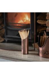 KDMD Copper Finish Log, Kindling & Matchstick Holder Set for Winter in Bronze - thumbnail 5
