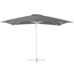 Wyld and Coco 235cm Cantilever Parasol - Grey Canopy White Steel Pole - thumbnail 5
