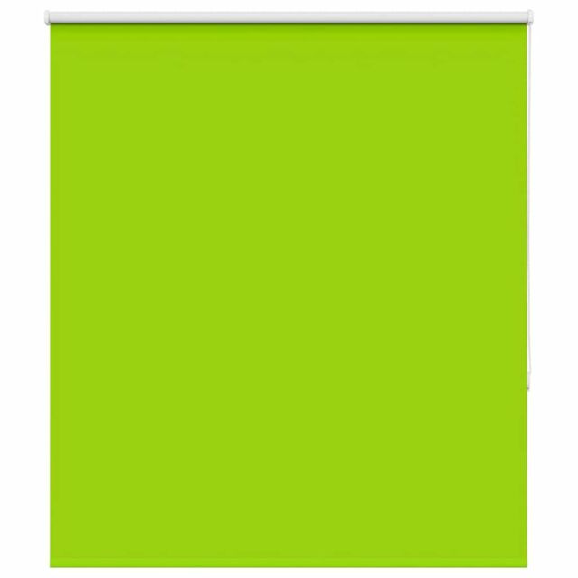 Berkfield Home Roller Blind Blackout Leaves Green 140x130 cm Fabric Width 136.6 cm Polyester - image 1
