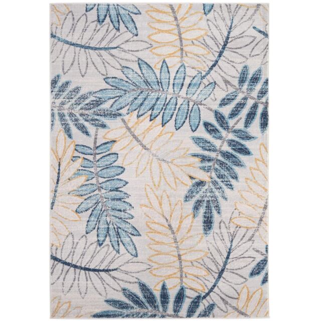THE RUGS Marrakech Multicolour Leaf Large Area Rug & Runner Living Room 450 - Size: 80 cm x 150 cm - image 1