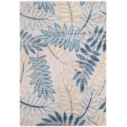 THE RUGS Marrakech Multicolour Leaf Large Area Rug & Runner Living Room 450 - Size: 80 cm x 150 cm - thumbnail 1