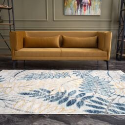 THE RUGS Marrakech Multicolour Leaf Large Area Rug & Runner Living Room 450 - Size: 80 cm x 150 cm - thumbnail 5