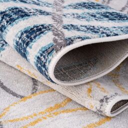 THE RUGS Marrakech Multicolour Leaf Large Area Rug & Runner Living Room 450 - Size: 80 cm x 150 cm - thumbnail 3
