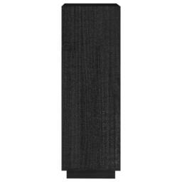 Berkfield Home Beautiful Book Cabinet/Room Divider Black 40x35x103 cm Solid Pinewood - Size: 40 x 35 x 103 cm - thumbnail 6