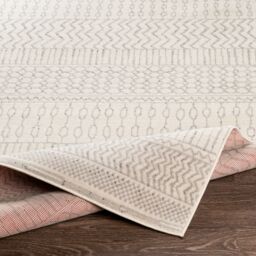 Livabliss Pisa-Geometric Grey Off-White Charcoal Living Dining Bedroom Rug in Light Grey - Size: 150 cm x 210 cm - thumbnail 4